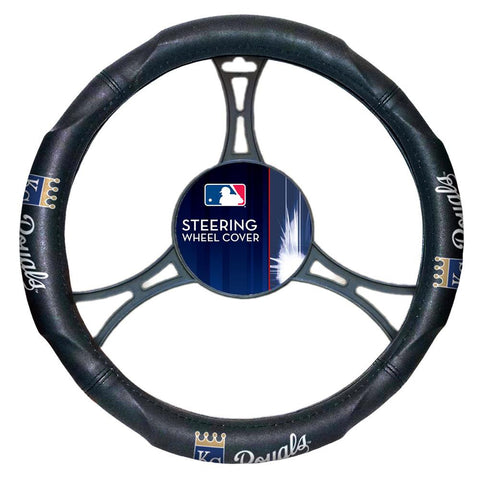 Kansas City Royals MLB Steering Wheel Cover (14.5 to 15.5)