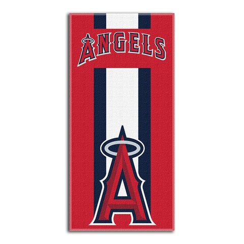 Los Angeles Angels MLB Zone Read Cotton Beach Towel (30in x 60in)