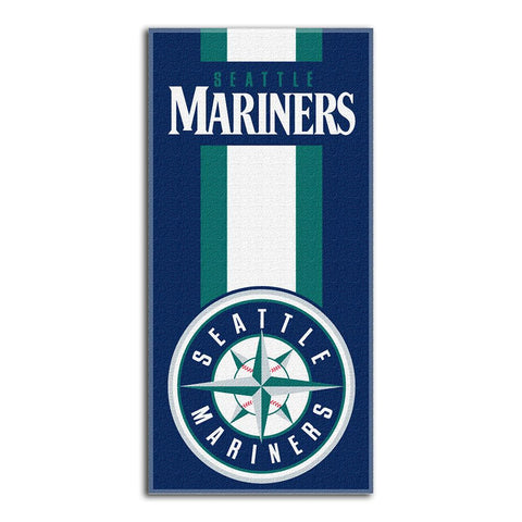 Seattle Mariners MLB Zone Read Cotton Beach Towel (30in x 60in)