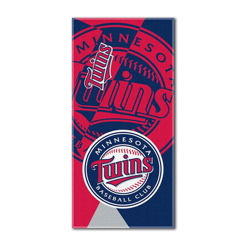 Minnesota Twins MLB ?Puzzle? Over-sized Beach Towel (34in x 72in)
