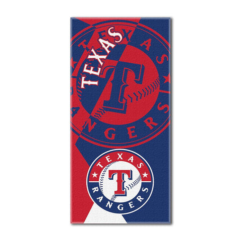 Texas Rangers MLB ?Puzzle? Over-sized Beach Towel (34in x 72in)