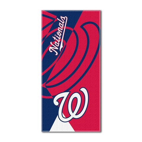 Washington Nationals MLB ?Puzzle? Over-sized Beach Towel (34in x 72in)