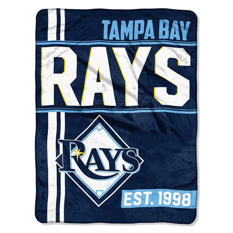 Tampa Bay Rays Mlb Micro Raschel Blanket (walk Off Series) (48"x60")