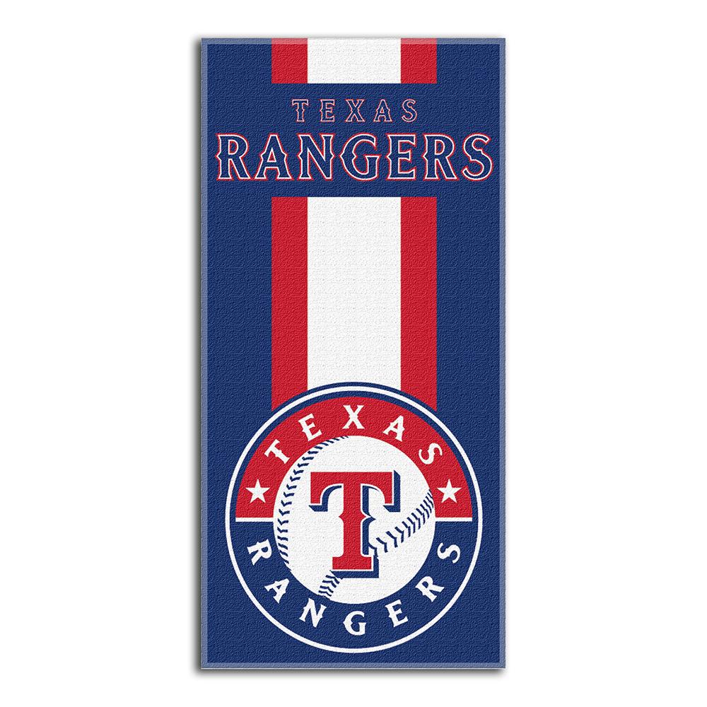 Texas Rangers Mlb Zone Read Cotton Beach Towel (30in X 60in)