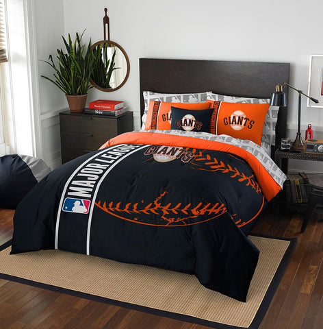 San Francisco Giants MLB Full Comforter Bed in a Bag (Soft & Cozy) (76in x 86in)