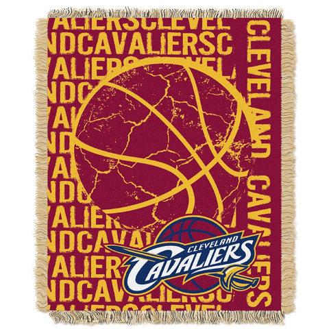 Cleveland Cavaliers NBA Triple Woven Jacquard Throw (Double Play Series) (48x60)