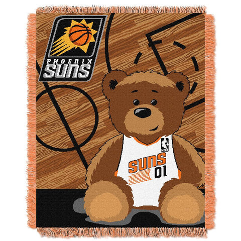Phoenix Suns NBA Triple Woven Jacquard Throw (Half Court Baby Series) (36x48)