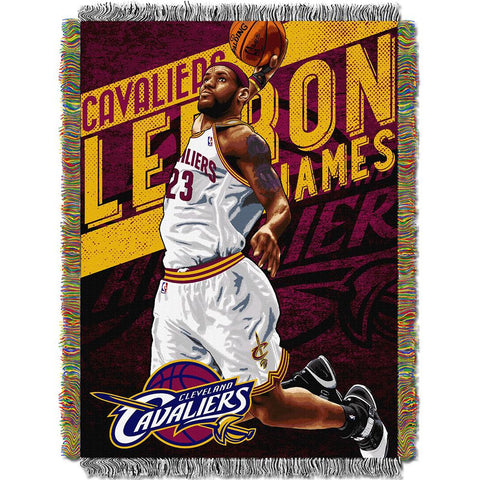 Cleveland Cavaliers NBA Woven Tapestry Throw Blanket (48x60)