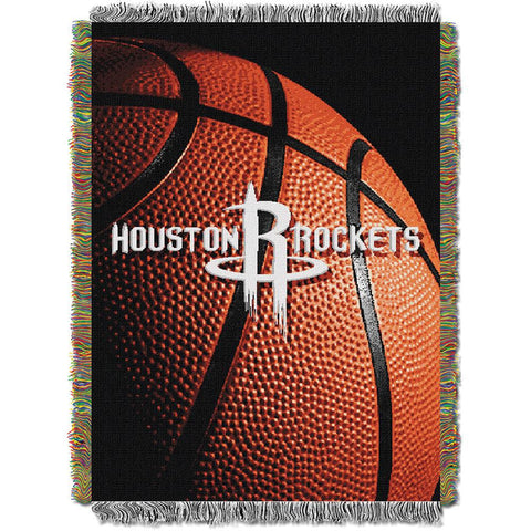 Houston Rockets NBA Woven Tapestry Throw Blanket (48x60)