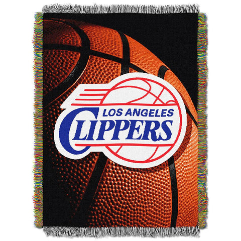 Los Angeles Clippers NBA Woven Tapestry Throw Blanket (48x60)