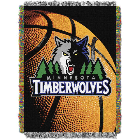 Minnesota Timberwolves NBA Woven Tapestry Throw (48inx60in)