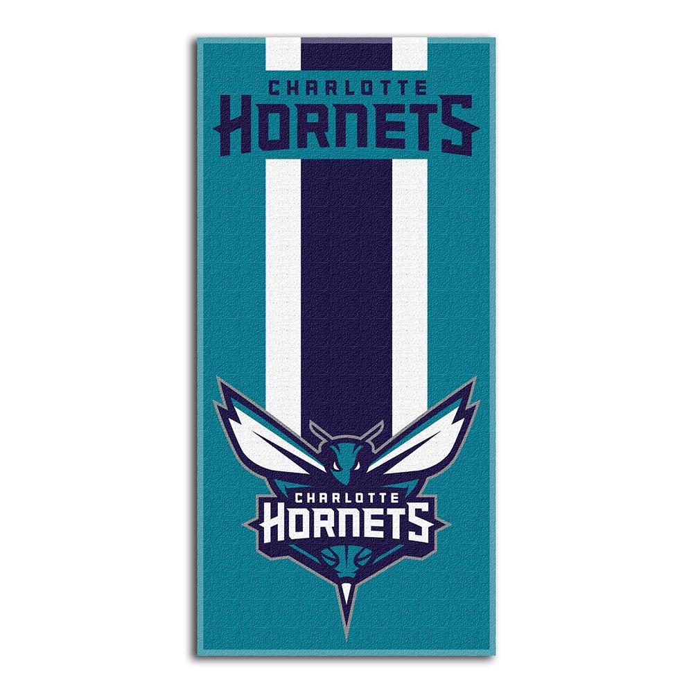 Charlotte Bobcats Nba Zone Read Cotton Beach Towel (30in X 60in)