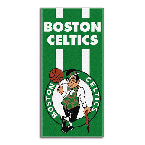 Boston Celtics NBA Zone Read Cotton Beach Towel (30in x 60in)