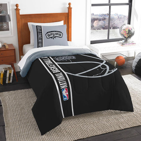 San Antonio Spurs NBA Twin Comforter Set (Soft & Cozy) (64 x 86)