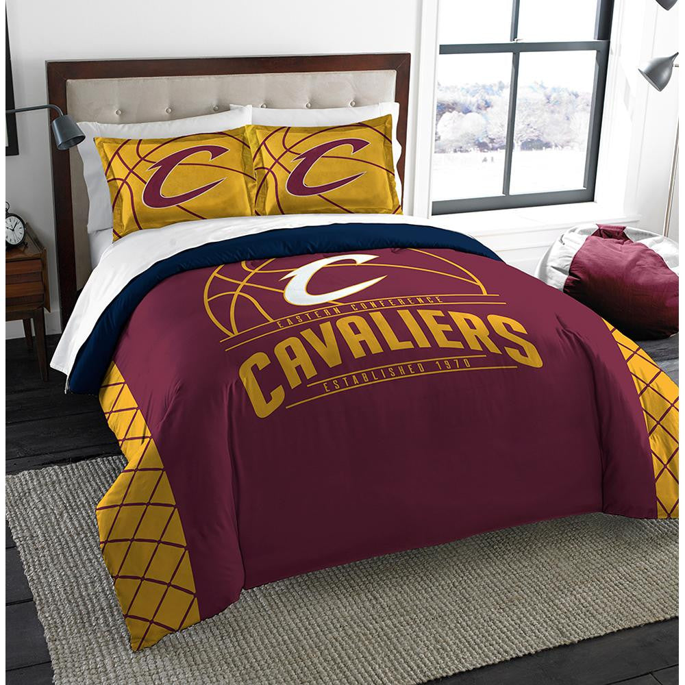 Cleveland Cavaliers Nba Full Comforter Set (reverse Slam Series) (86" X 86")