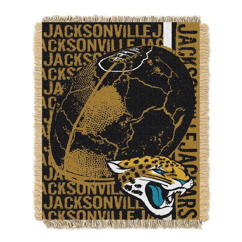 Jacksonville Jaguars NFL Triple Woven Jacquard Throw (Double Play) (48x60)