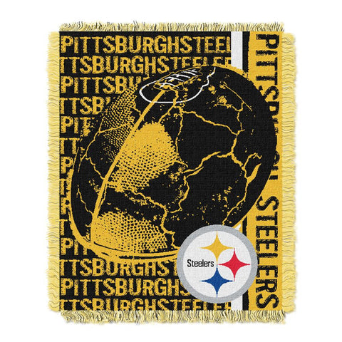 Pittsburgh Steelers NFL Triple Woven Jacquard Throw (Double Play) (48x60)