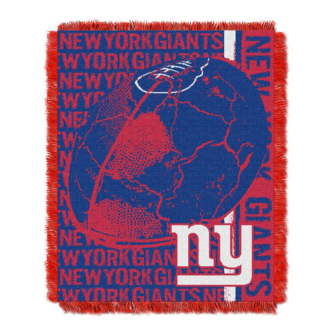 New York Giants NFL Triple Woven Jacquard Throw (Double Play) (48x60)