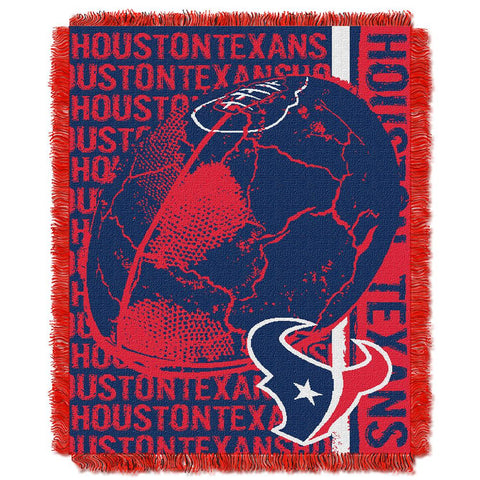 Houston Texans NFL Triple Woven Jacquard Throw (Double Play Series) (48x60)