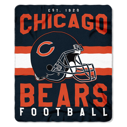 Chicago Bears Nfl Light Weight Fleece Blanket (singular Series) (50inx60in)