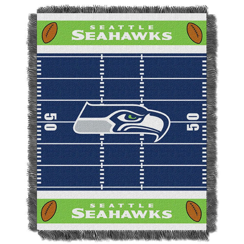 Seattle Seahawks NFL Triple Woven Jacquard Throw (Field Baby Series) (36x48)