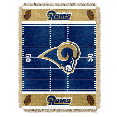 St. Louis Rams NFL Triple Woven Jacquard Throw (Field Baby Series) (36x48)