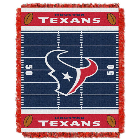 Houston Texans NFL Triple Woven Jacquard Throw (Field Baby Series) (36x48)
