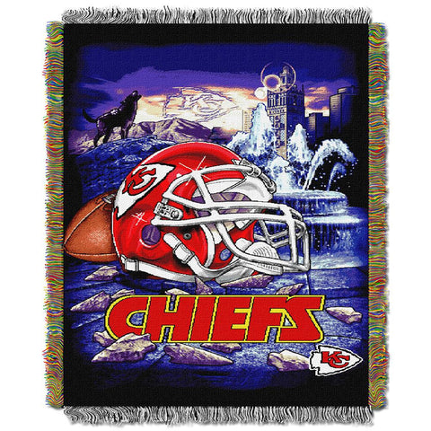 Kansas City Chiefs NFL Woven Tapestry Throw (Home Field Advantage) (48x60)