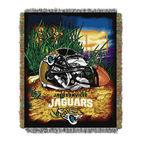 Jacksonville Jaguars NFL Woven Tapestry Throw (Home Field Advantage) (48x60)