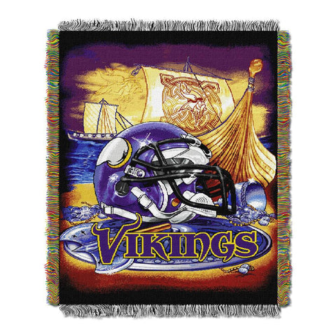Minnesota Vikings NFL Woven Tapestry Throw (Home Field Advantage) (48x60)