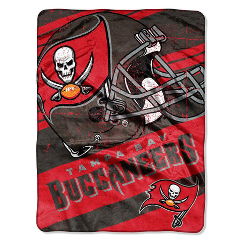Tampa Bay Buccaneers NFL Micro Raschel Blanket (Deep Slant Series) (46in x 60in)