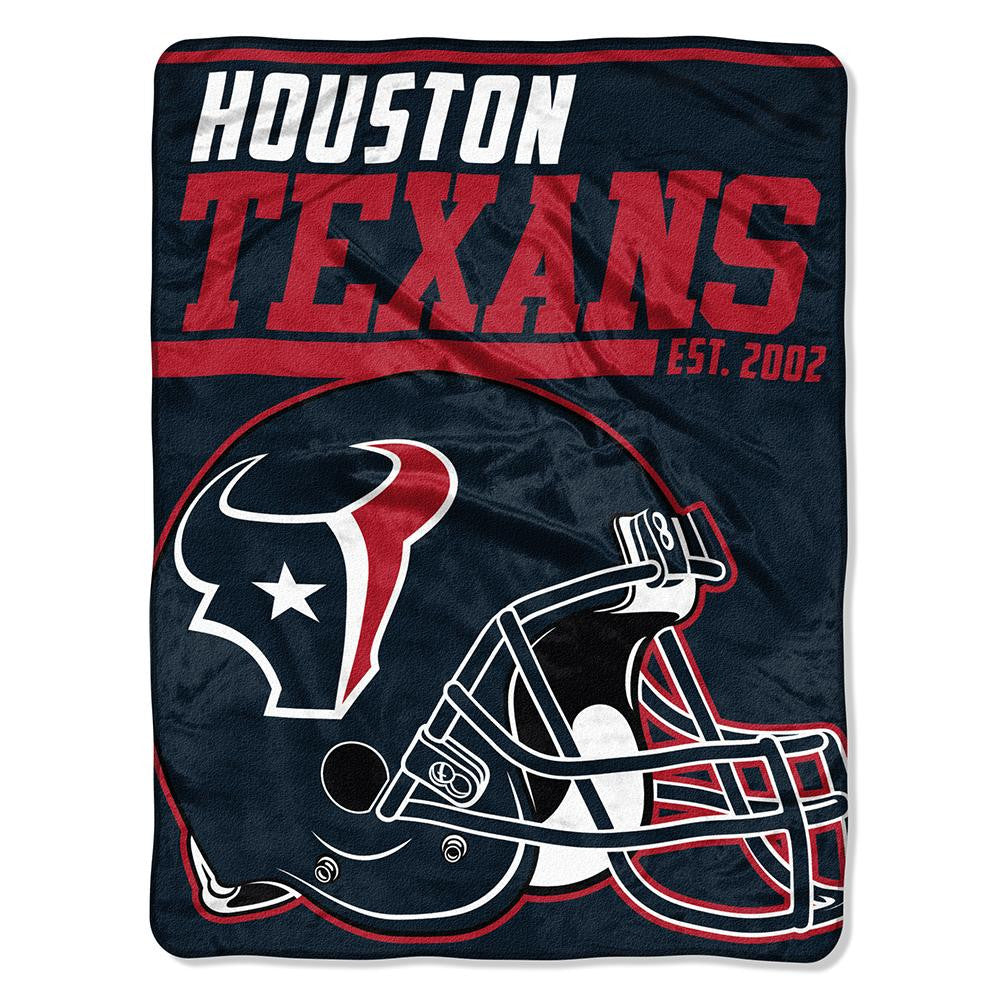 Houston Texans Nfl Micro Raschel Blanket (40-yard Dash Series) (46in X 60in)