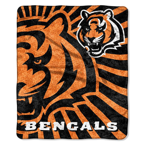 Cincinnati Bengals NFL Sherpa Throw (Strobe Series) (50in x 60in)