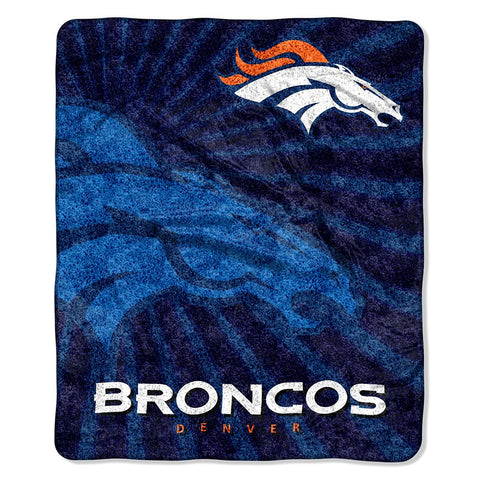 Denver Broncos NFL Sherpa Throw (Strobe Series) (50in x 60in)