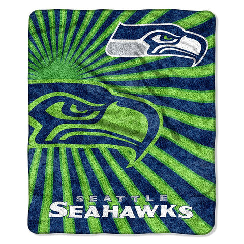 Seattle Seahawks NFL Sherpa Throw (Strobe Series) (50in x 60in)