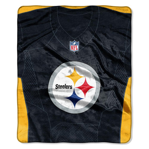 Pittsburgh Steelers Nfl Royal Plush Raschel Blanket (jersey Raschel) (50in X 60in)