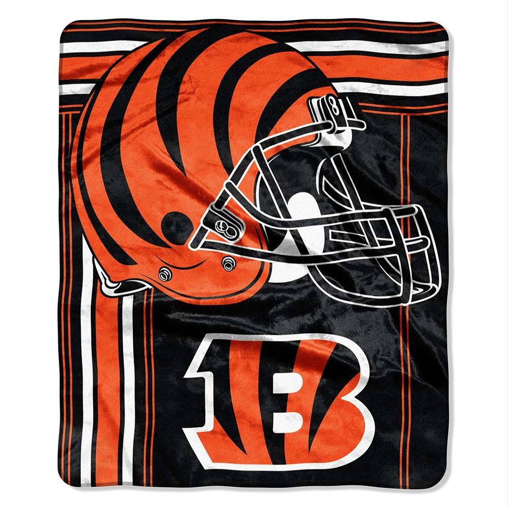 Cincinnati Bengals Nfl Royal Plush Raschel Blanket (jersey Raschel) (50in X 60in)