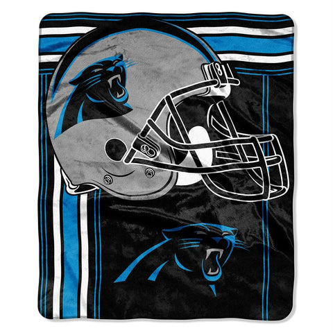 Carolina Panthers Nfl Royal Plush Raschel Blanket (jersey Raschel) (50in X 60in)