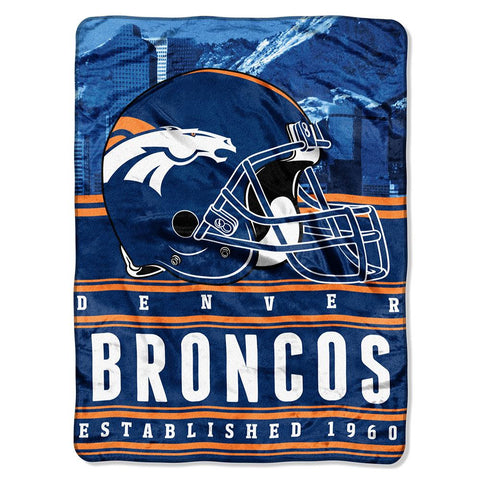 Denver Broncos NFL Silk Touch Throw (Stacked Series) (60inx80in)