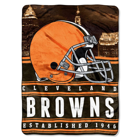 Cleveland Browns NFL Silk Touch Throw (Stacked Series) (60inx80in)