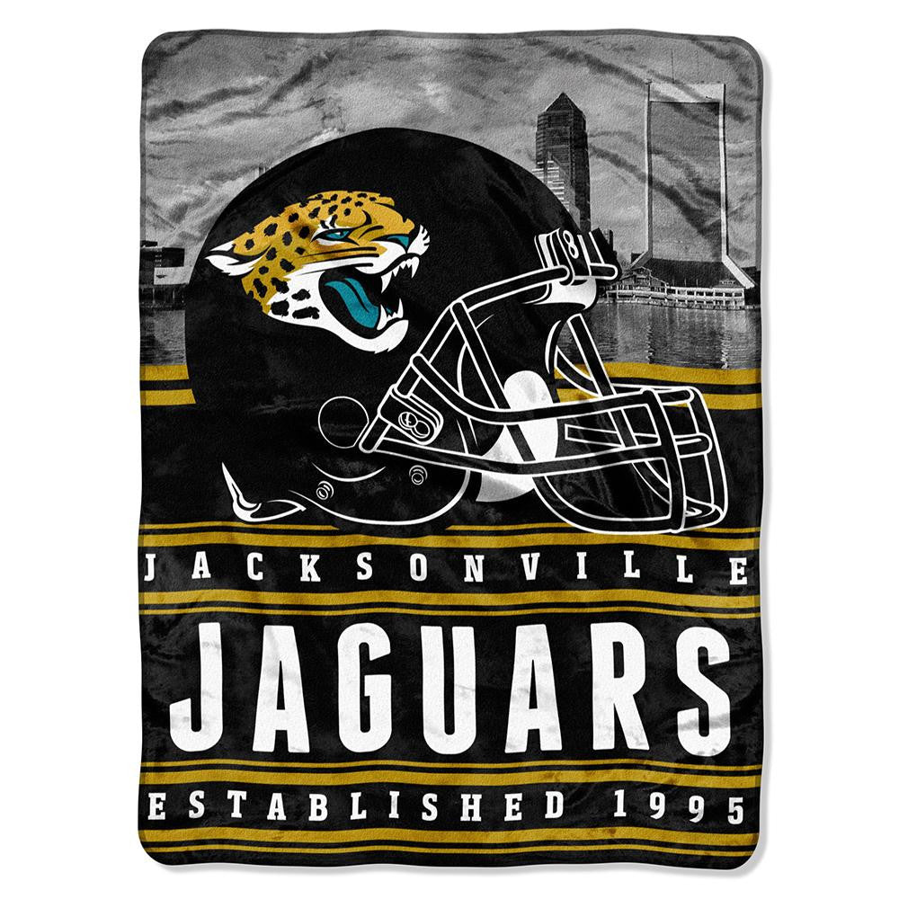 Jacksonville Jaguars NFL Silk Touch Throw (Stacked Series) (60inx80in)