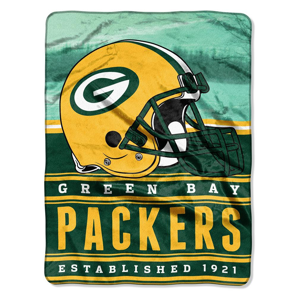Green Bay Packers NFL Silk Touch Throw (Stacked Series) (60inx80in)