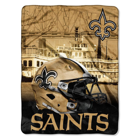 New Orleans Saints Nfl Silk Touch Throw (heritage Series) (60inx80in)