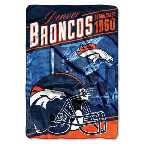 Denver Broncos NFL Stagger Oversized Micro Raschel (62in x 90in)