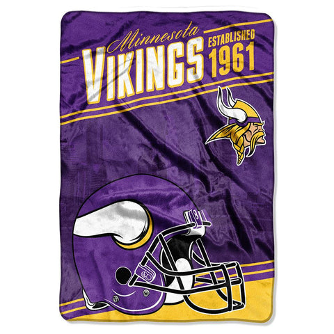 Minnesota Vikings NFL Stagger Oversized Micro Raschel (62in x 90in)