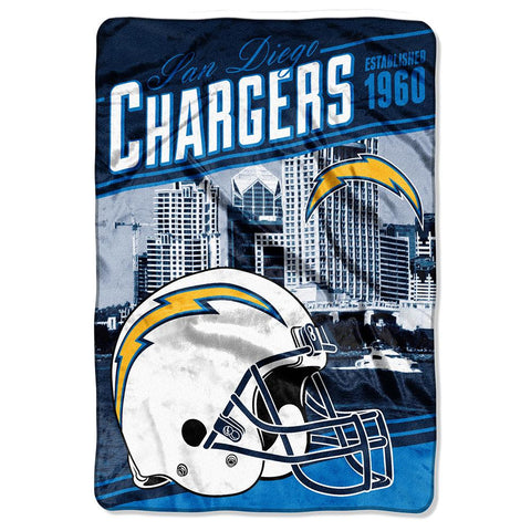 San Diego Chargers NFL Stagger Oversized Micro Raschel (62in x 90in)