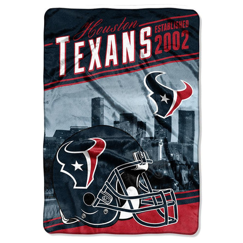 Houston Texans NFL Stagger Oversized Micro Raschel (62in x 90in)