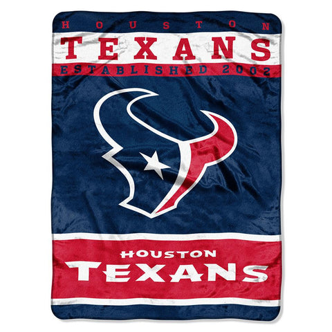 Houston Texans NFL Royal Plush Raschel (12th Man Series) (60in x 80in)