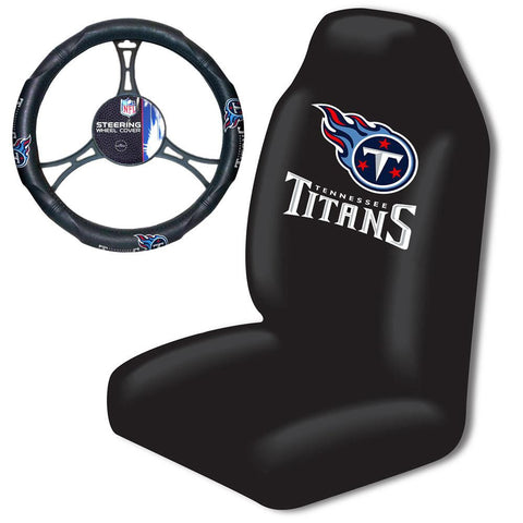 Tennessee Titans NFL Car Seat Cover and Steering Wheel Cover Set