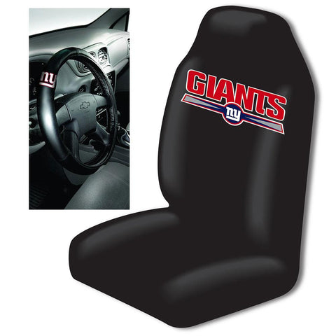 New York Giants NFL Car Seat Cover and Steering Wheel Cover Set